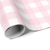 Pink Gingham Cadeaupapier (Rol Hoek)