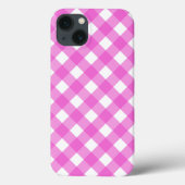 Pink gingham Case-Mate iPhone case (Achterkant)