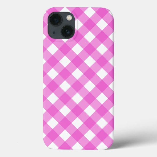 Pink gingham Case-Mate iPhone case (Achterkant)