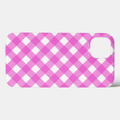 Pink gingham Case-Mate iPhone case (Achterkant (horizontaal))
