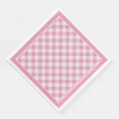 Pink Gingham controleert patroon voor alle gelegen Servet (Hoek)