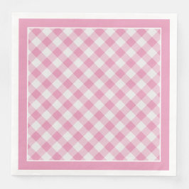 Pink Gingham controleert patroon voor alle gelegen Servet