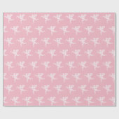 Pink Gingham Cupid Cadeaupapier (Vlak)