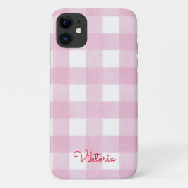 Pink Gingham Decor Case-Mate iPhone Case
