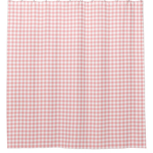 Pink Gingham Douchegordijn (Voorkant)