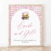 Pink Gingham Fresh Off The Market Kaarten en gesch Poster