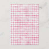 Pink Gingham Fresh van de Kaart van de marktbehuiz (Achterkant)