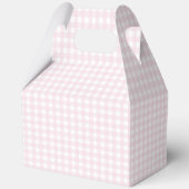 Pink Gingham Gingerbread Bakery Bedankdoosjes (Achterkant)