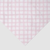 Pink Gingham Girl Baby shower Tissue Paper Tissuepapier (Detail)
