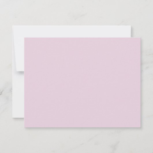 Pink Gingham  Girl  Nursery Note Card Aankondiging (Achterkant)