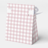 Pink Gingham Halloween Ghost Girl Baby shower Bedankdoosjes (Achterkant)