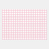 Pink Gingham Inpakpapier Vel (Voorkant 2)
