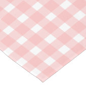 Pink Gingham Korte Tafelloper (Hoek)