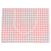 Pink Gingham Large Cadeautasje (Voorkant)