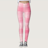 Pink Gingham Leggings (Voorkant)