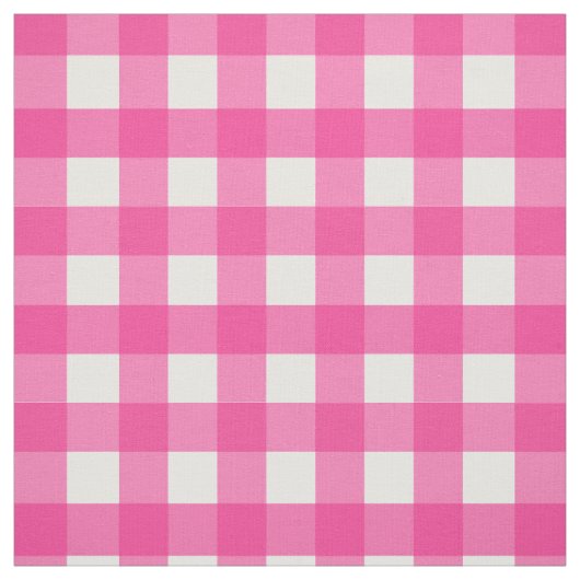 Pink Gingham Mini Check Stof (Swatch)