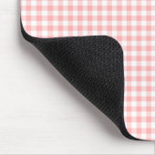 Pink Gingham Muismat (Hoek)