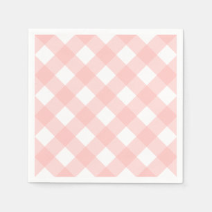 Pink Gingham Napkins Servet