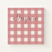 Pink Gingham Notitieboek (Achterkant)