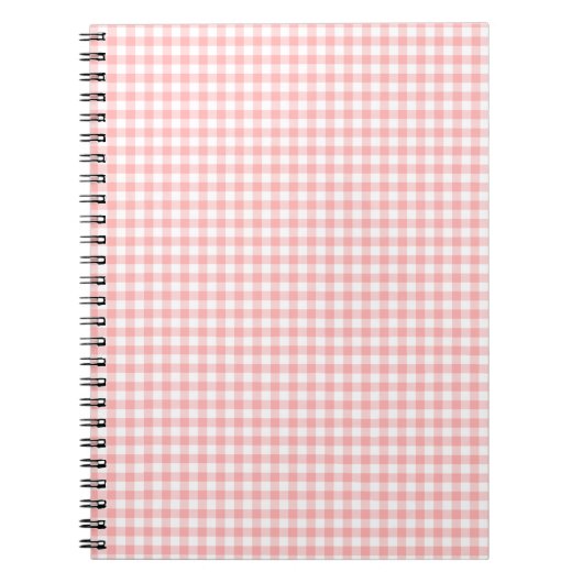 Pink Gingham Notitieboek (Voorkant)