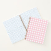 Pink Gingham Notitieboek (Binnen)
