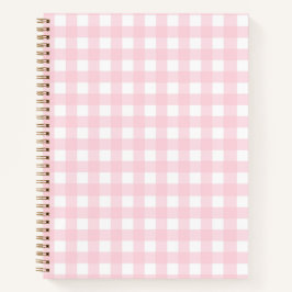 Pink Gingham Notitieboek