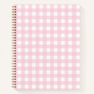 Pink Gingham Notitieboek