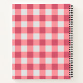 Pink Gingham Notitieboek - Soft Esthetic Journal (Achterkant)