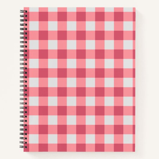 Pink Gingham Notitieboek - Soft Esthetic Journal (Voorkant)