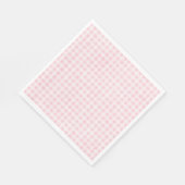 Pink Gingham Party Napkins Servet (Hoek)