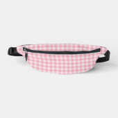 Pink Gingham Pattern Girly Check Plaid Checkered Heuptasje (Voorkant)