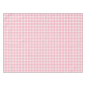 Pink Gingham Pattern Girly Check Plaid Checkered Tafelkleed (Voorkant (Horizontaal))