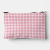 Pink Gingham Pattern Girly Checkered Plaid Name Etui (Achterkant)