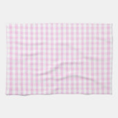 Pink Gingham Pattern Theedoek (Horizontaal)
