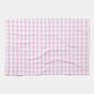 Pink Gingham Pattern Theedoek