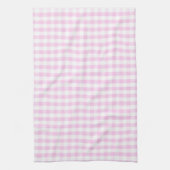 Pink Gingham Pattern Theedoek (Verticaal)