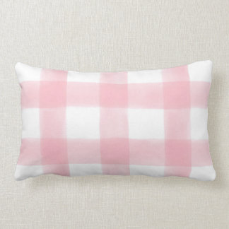 Pink Gingham Pillow Kussen