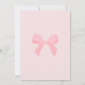 Pink Gingham Pink Bow Verjaardag Bedankkaart (Achterkant)