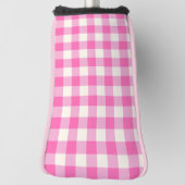 Pink Gingham Plaid Cottagecore Golfheadcover (Draai 90)