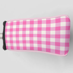 Pink Gingham Plaid Cottagecore Golfheadcover