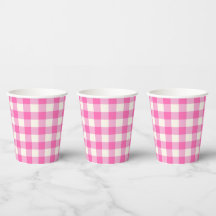 Pink Gingham Plaid Cottagecore