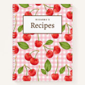 Pink Gingham & Red Cherry Picknick Recept Boek (Voorkant)