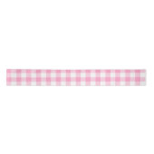 Pink Gingham Satijnen Lint (Voorkant)