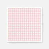 Pink Gingham Servetten (Voorkant)