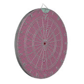 Pink Gingham Shirt Fractal Dartbord (Voorkant Links)