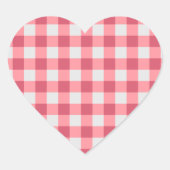 Pink Gingham Sticker – Gezellige en Schattigee vib (Voorkant)