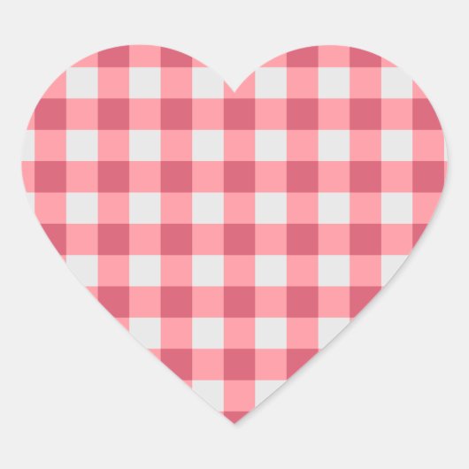 Pink Gingham Sticker – Gezellige en Schattigee vib (Voorkant)