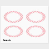 Pink Gingham Stickers (Vel)