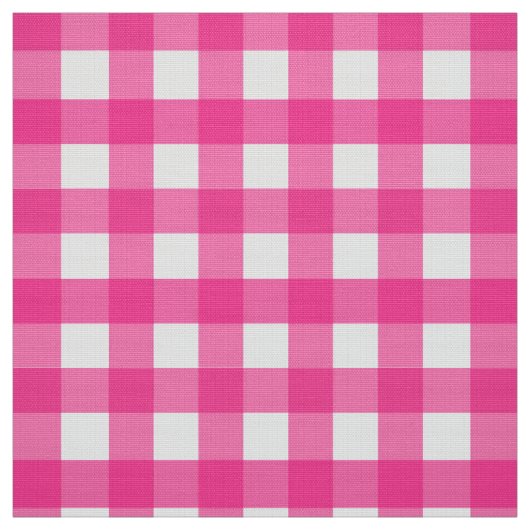 Pink Gingham Stof (Swatch)