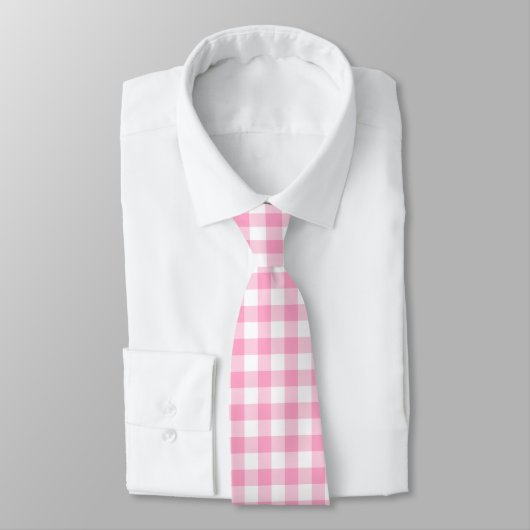 Pink Gingham Stropdas (Gebonden)